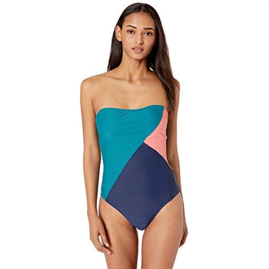 & Chop Change Multi, S Jessica Women's Bathingsuit, Swimsuit Simpson One-Piece Bandeau